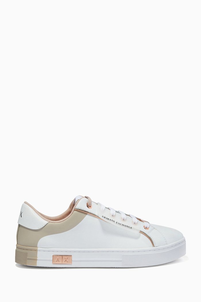 

AX Opaque Sneakers in Leather, White