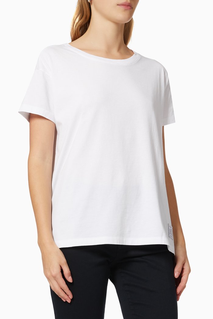 

Small Logo Patch T-Shirt in Cotton, White