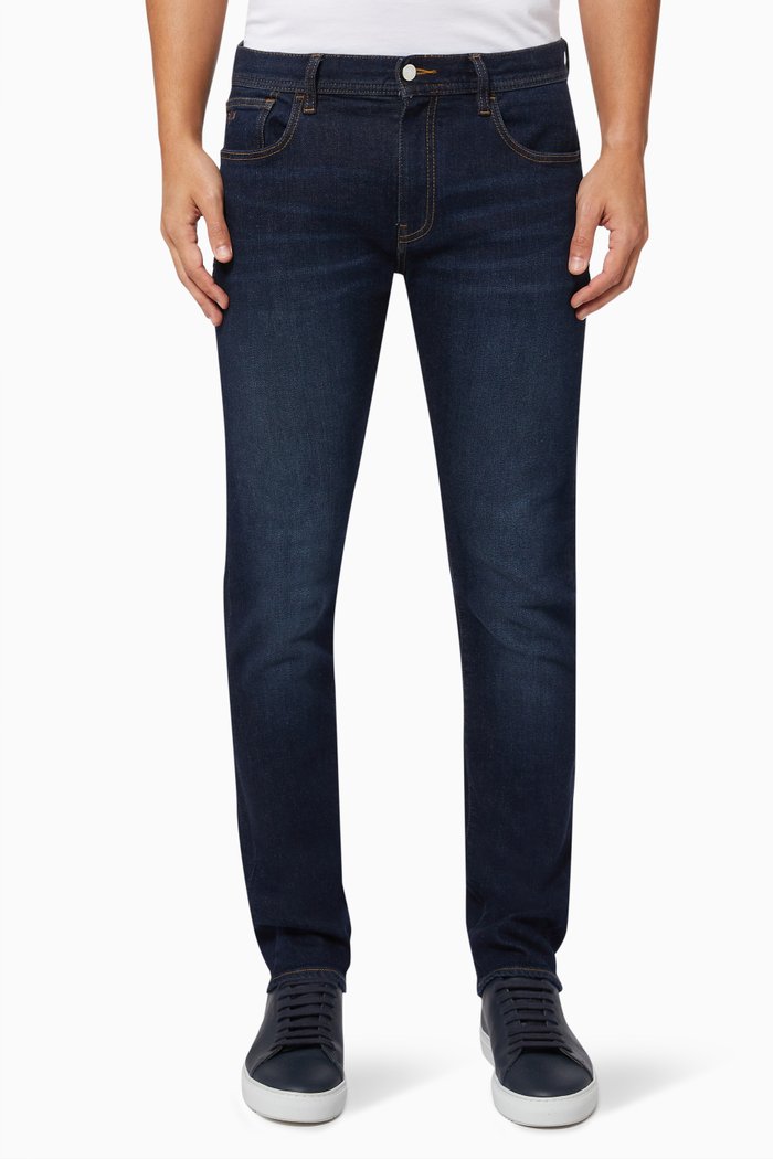 

Icon Logo Slim Fit Jeans in Denim, Blue