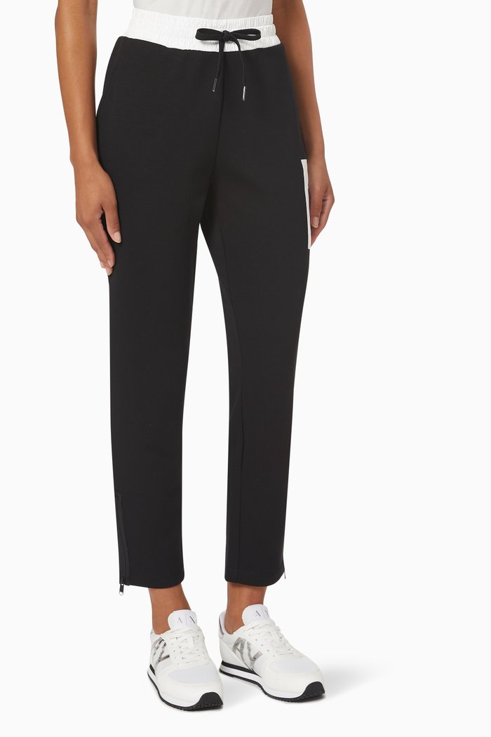 

Double Knit Sweatpants in Cotton, Black