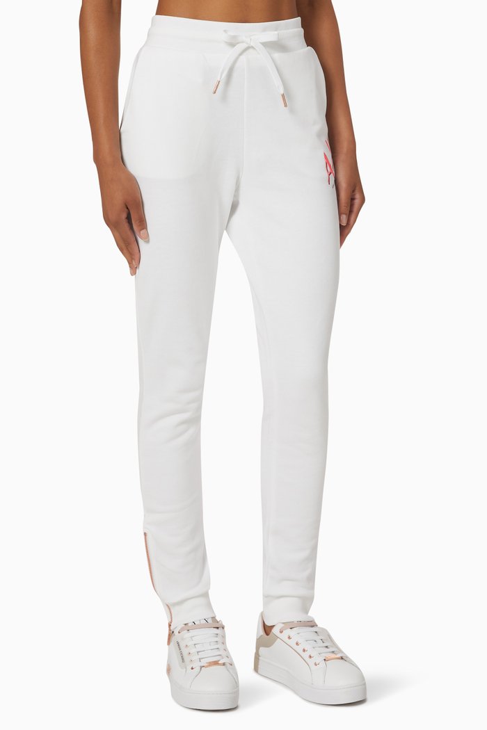 

Sweatpants in Organic Cotton Fleece, White