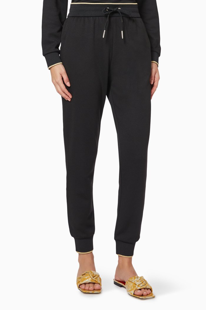 

AX Logo Joggers in Jersey, Black