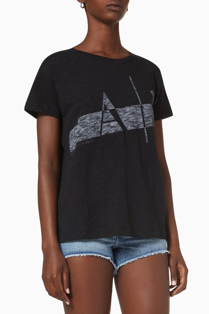 

Boyfriend T-shirt in Organic Cotton, Black