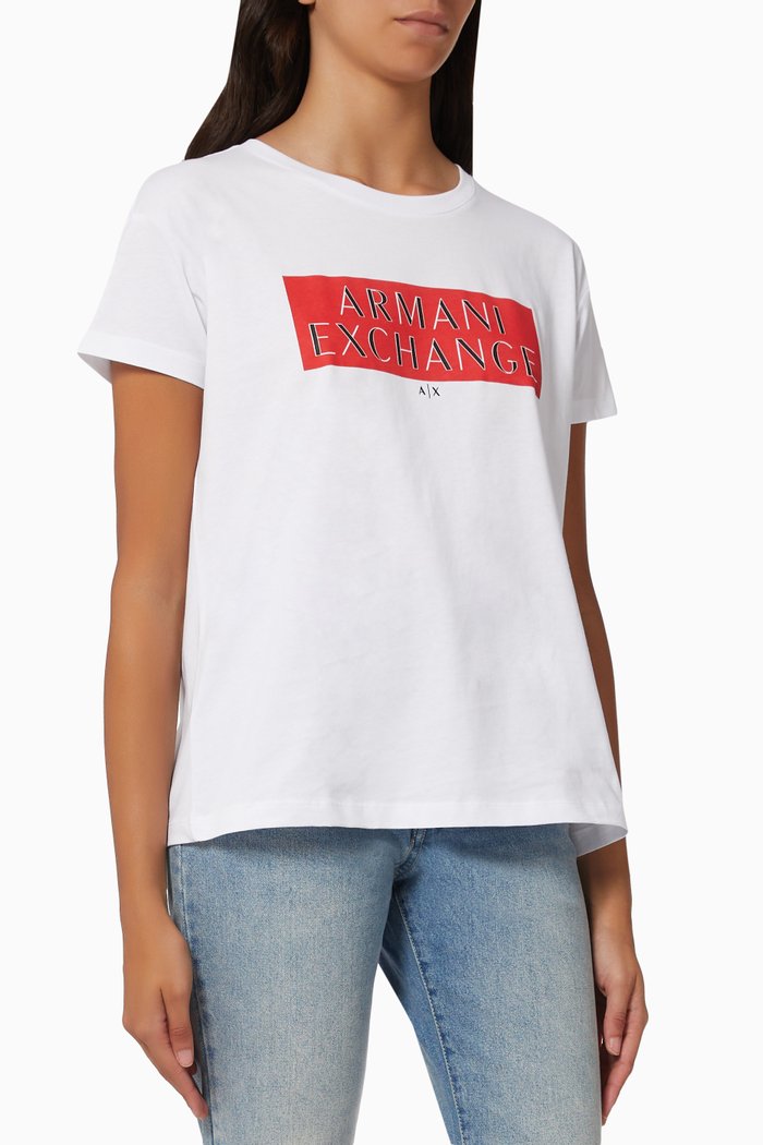 

Heat Sensitive Boyfriend Fit T-Shirt in Cotton, White