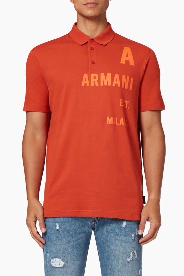 

Short Sleeve Polo Shirt in Cotton Piqué, Brown