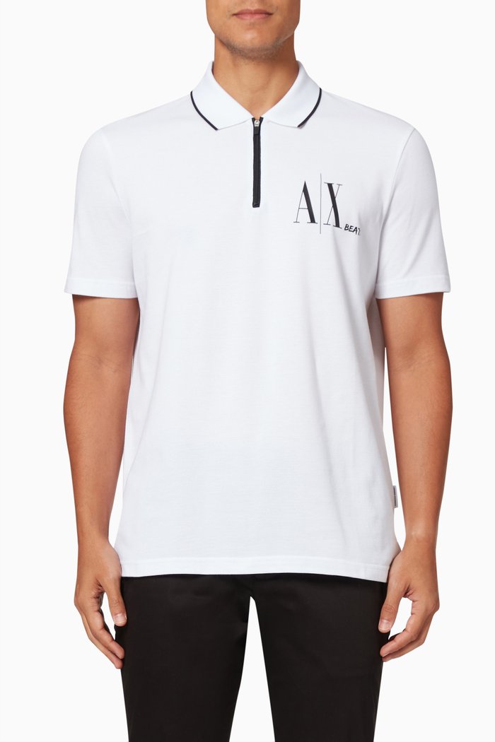 Polo Shirt in Cotton, White