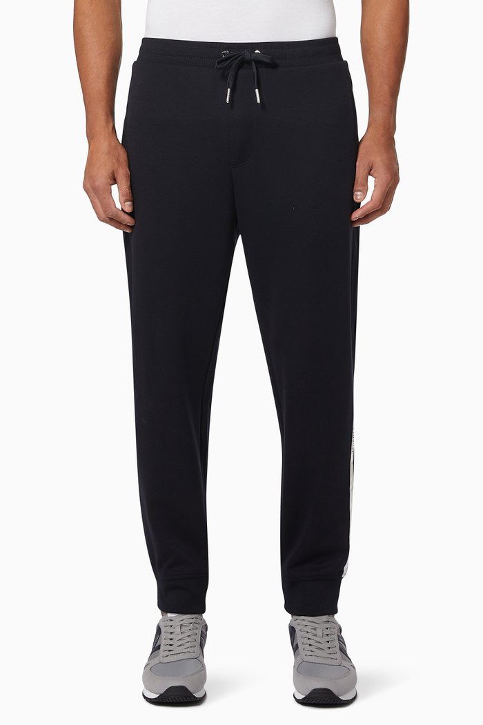 

Ramadan Collection Metallic Tape Joggers in Jersey, Blue