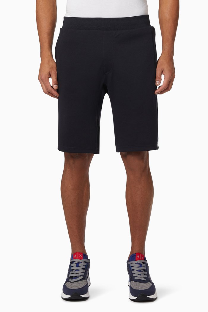 

Ramadan Collection Metallic Tape Shorts in Jersey, Blue