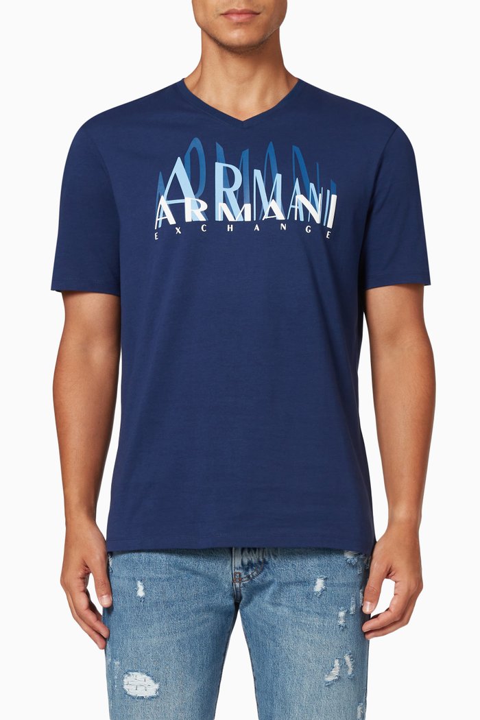 

Logo T-shirt in Cotton Jersey, Blue