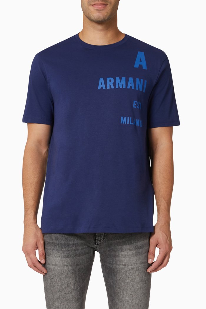

Logo T-shirt in Cotton Jersey, Blue