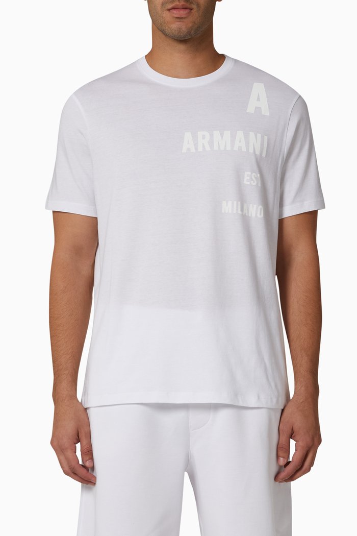

Logo T-shirt in Cotton Jersey, White