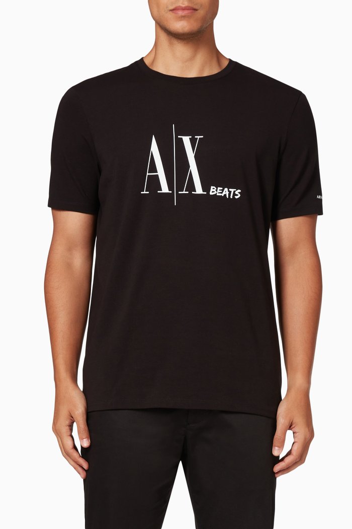 

T-shirt in Cotton Jersey, Black