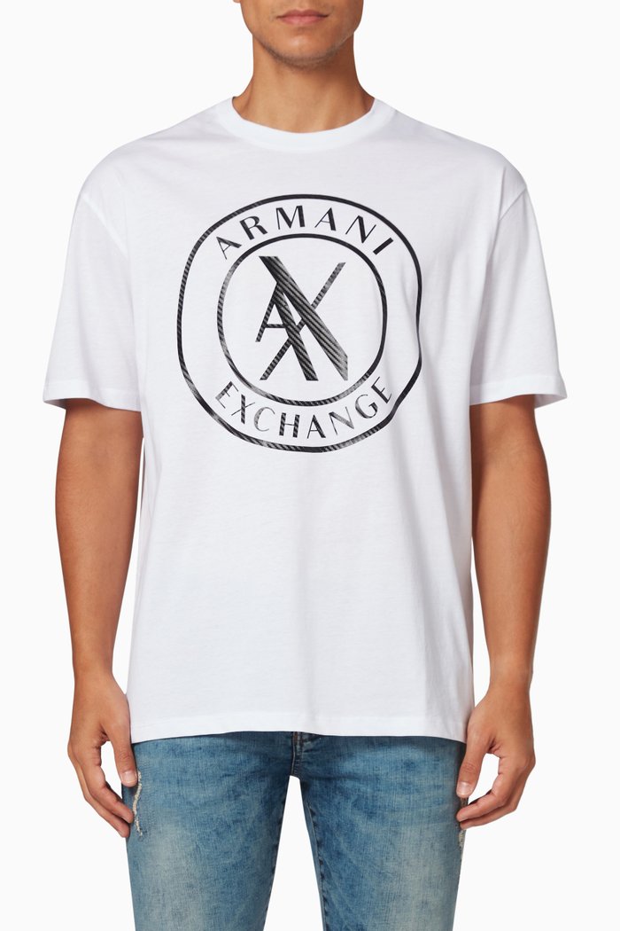 

Stamp Logo T-shirt in Cotton Jersey, White