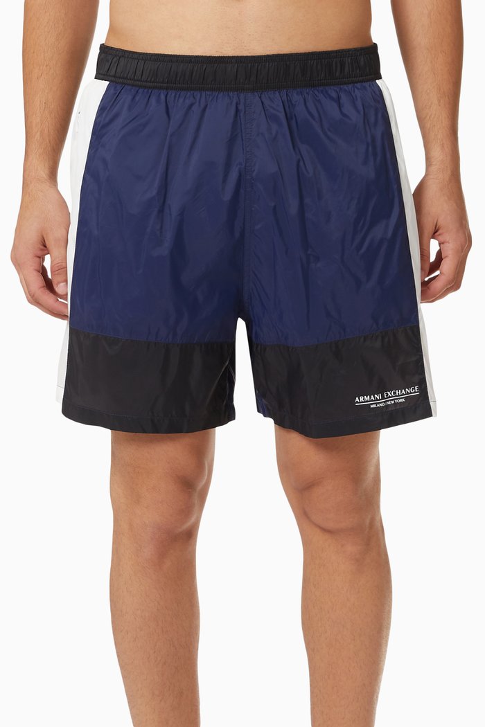 

Colour Block Swim Shorts, Blue