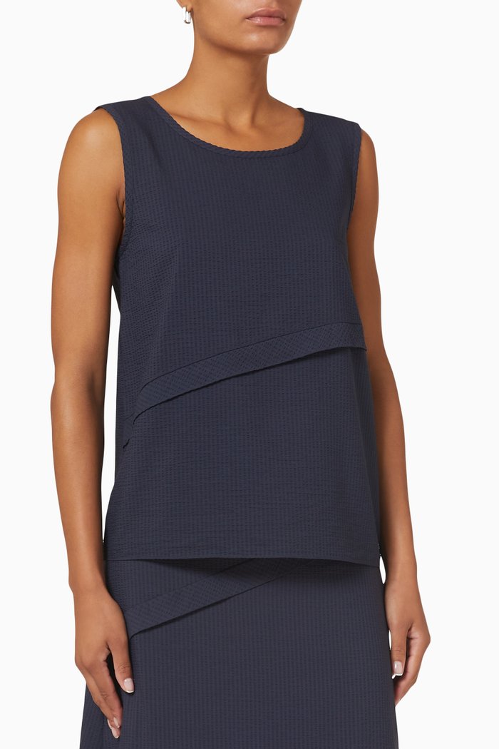 

Stripe Top in Modal, Blue