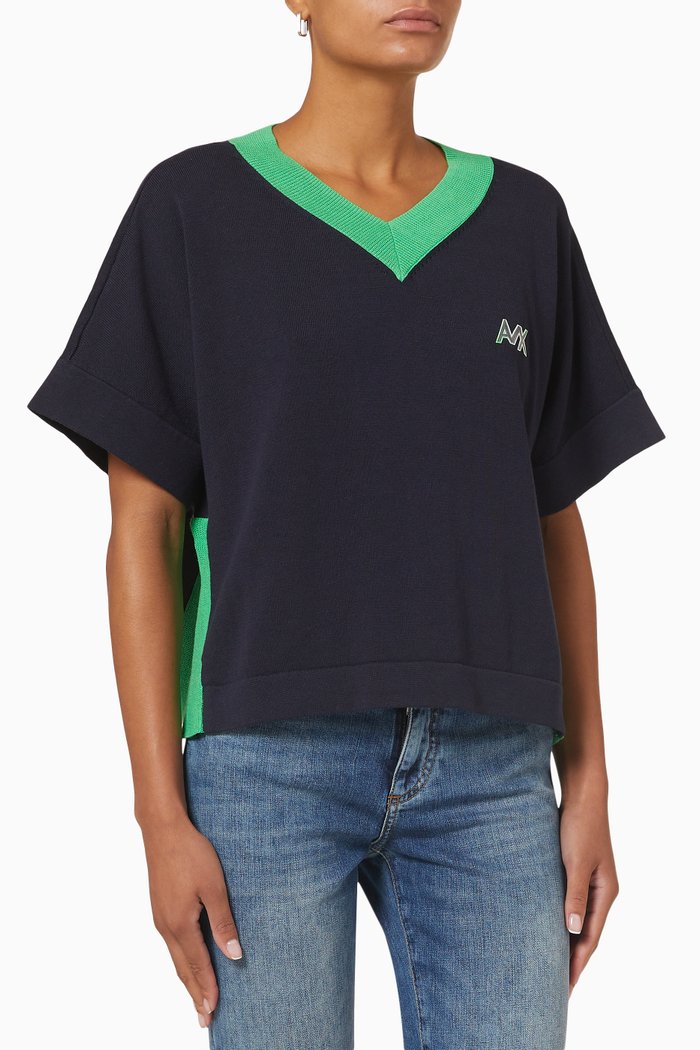 

AX Top in Cotton, Blue
