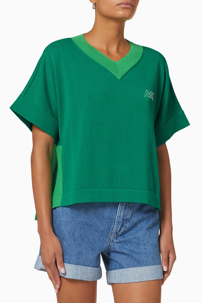 

AX Top in Cotton, Green