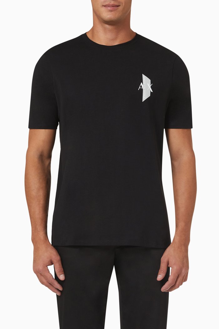 

Regular Fit T-shirt in Cotton Jersey, Black