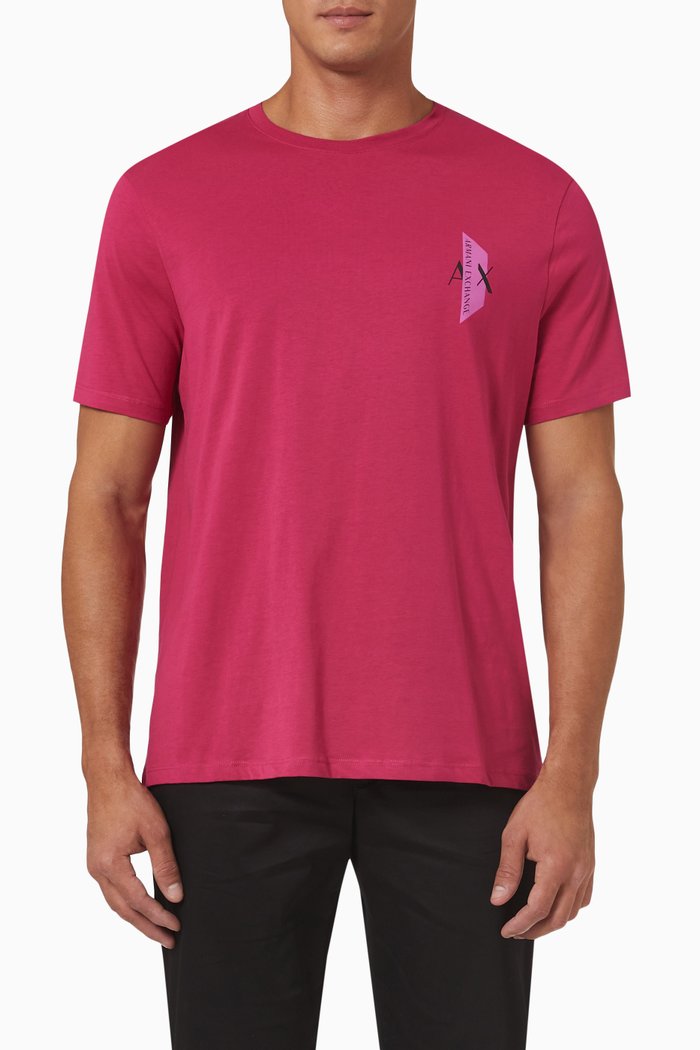 

Regular Fit T-shirt in Cotton Jersey, Pink