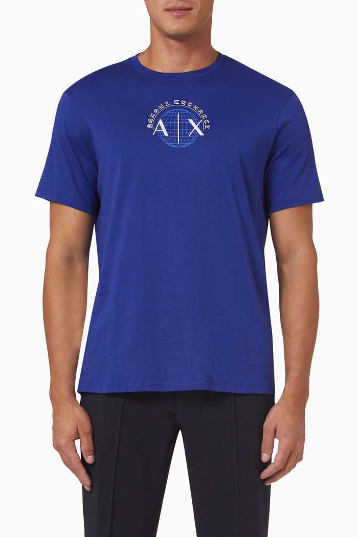 

Logo T-shirt in Cotton, Blue