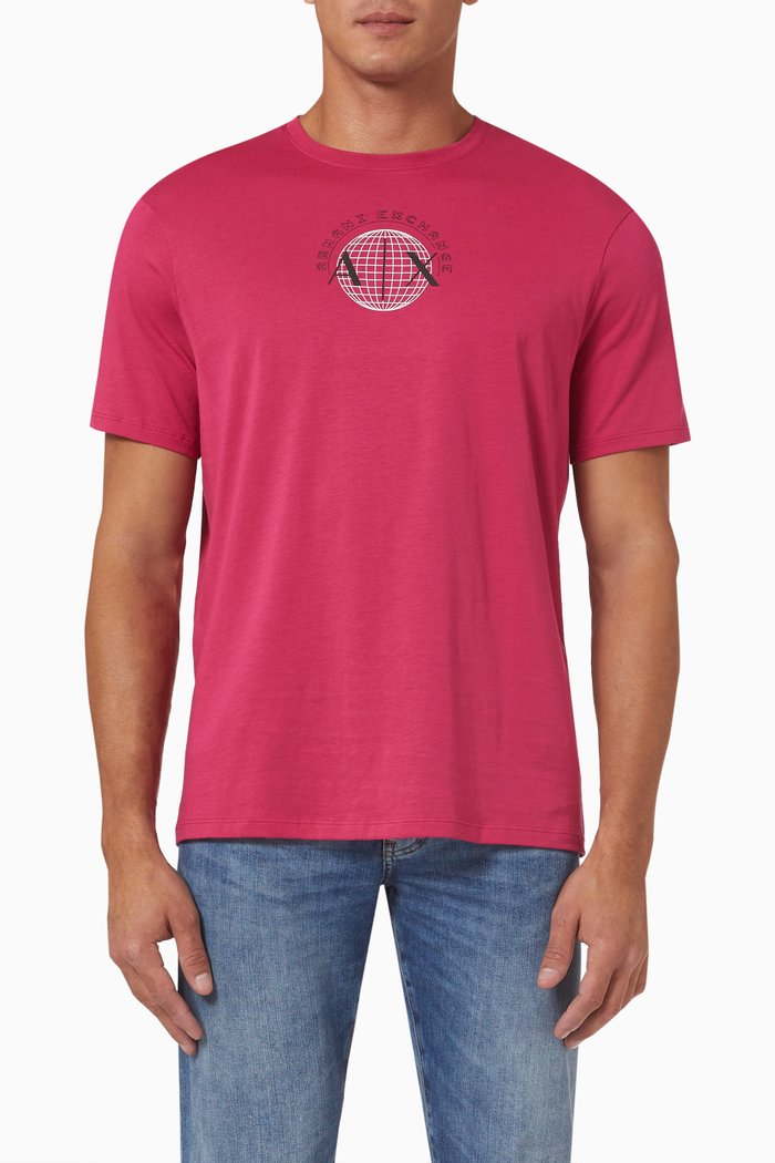 

Logo T-shirt in Cotton, Pink