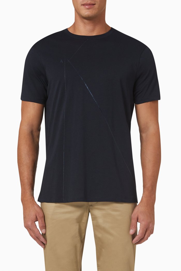 

T-shirt in Cotton, Blue