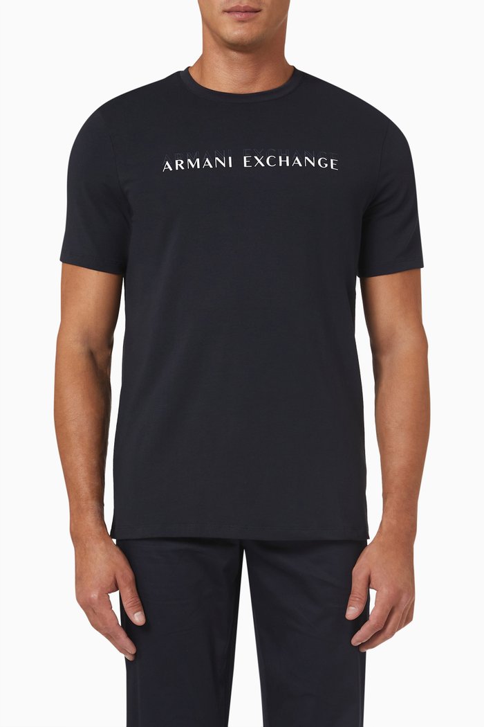 

Slim Fit T-shirt in Cotton Jersey, Blue