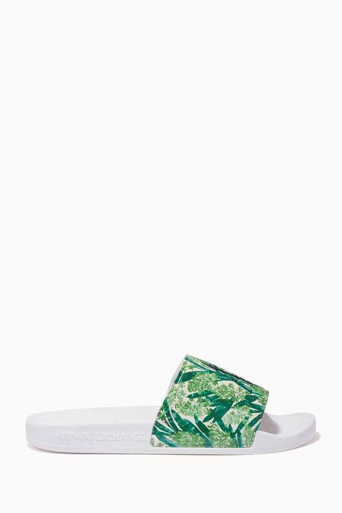 

Icon Logo Slides in Nylon, Green