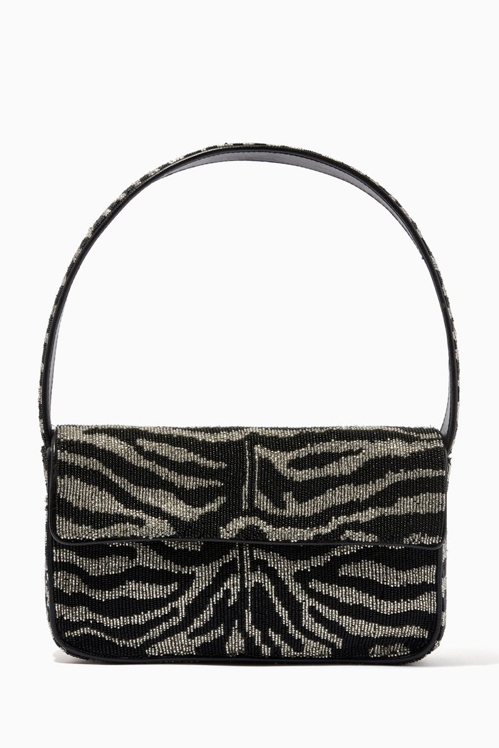 

Tommy Beaded Shoulder Bag, Black