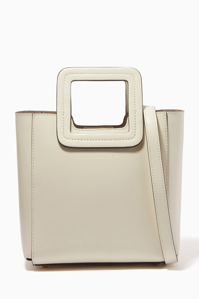 

Mini Shirley Bag in Calfskin, Neutral