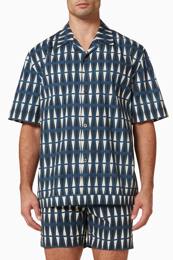 

Bakoven Shirt in Organic Cotton, Blue