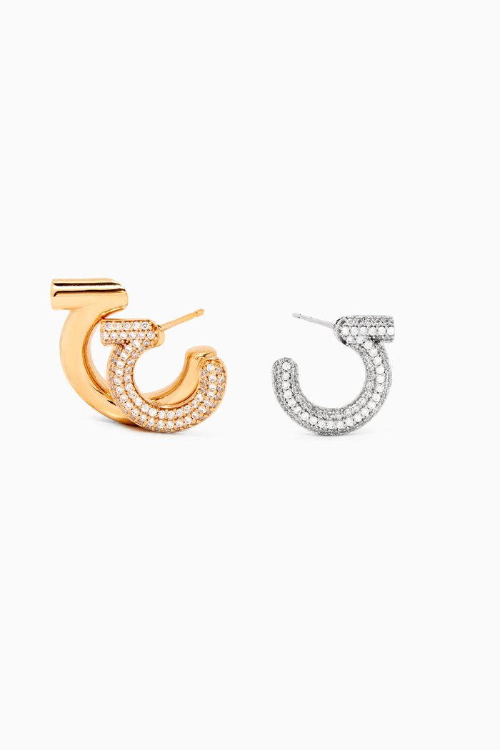 

Gancini Embellished Earrings, Multicolour