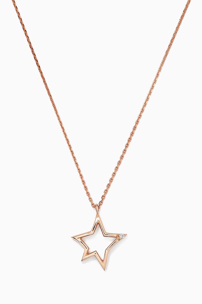 

Sirius Star Diamond Pendant Necklace in 14kt Rose Gold