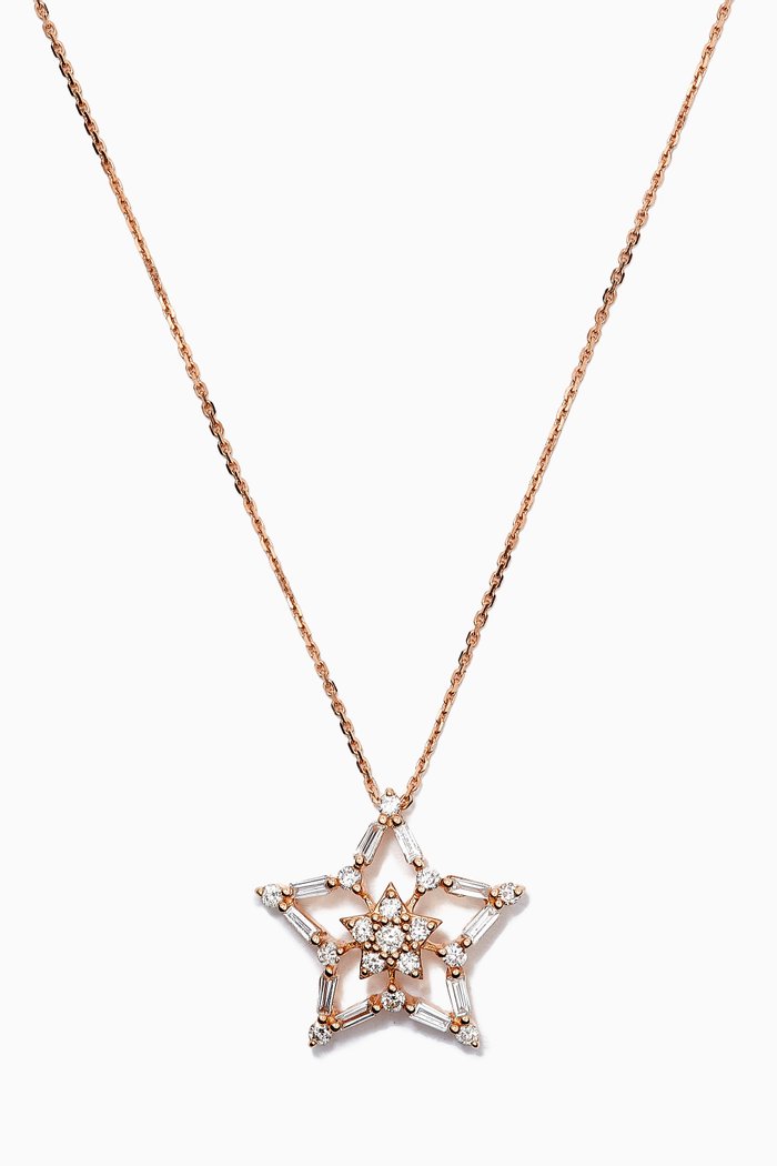 

Sirius Star Diamond Pendant Necklace in 14kt Rose Gold