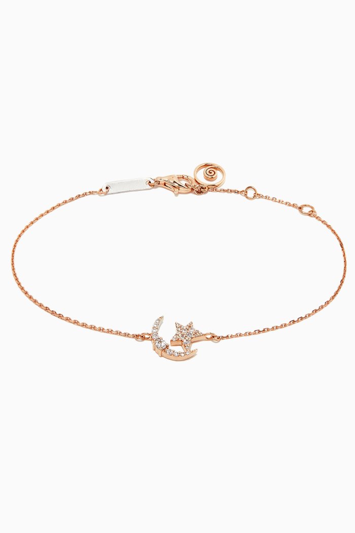 

Star Light Diamond Bracelet in 14kt Rose Gold