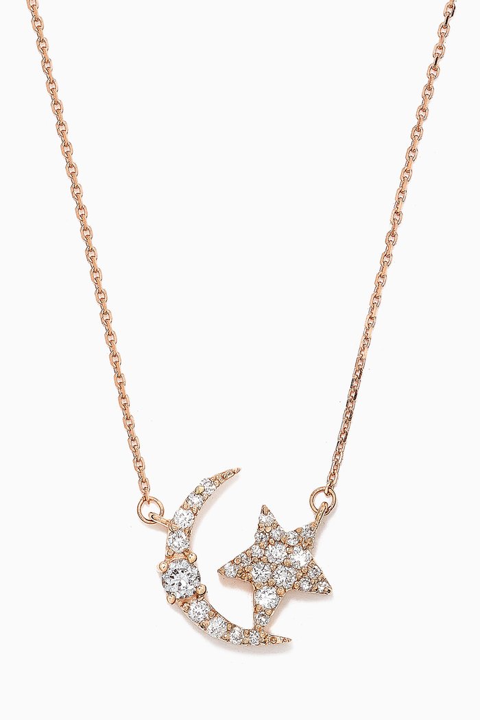 

Star Light Diamond Pendant Necklace in 14kt Rose Gold