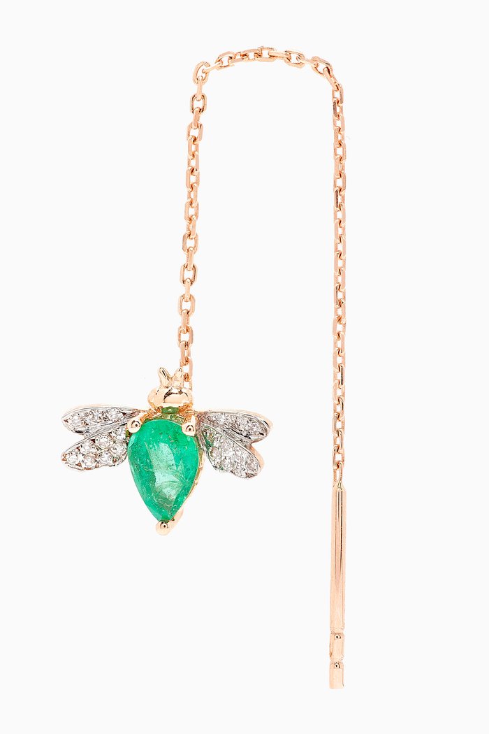 

Queen Bee Single Diamond Earring in 14kt Rose Gold