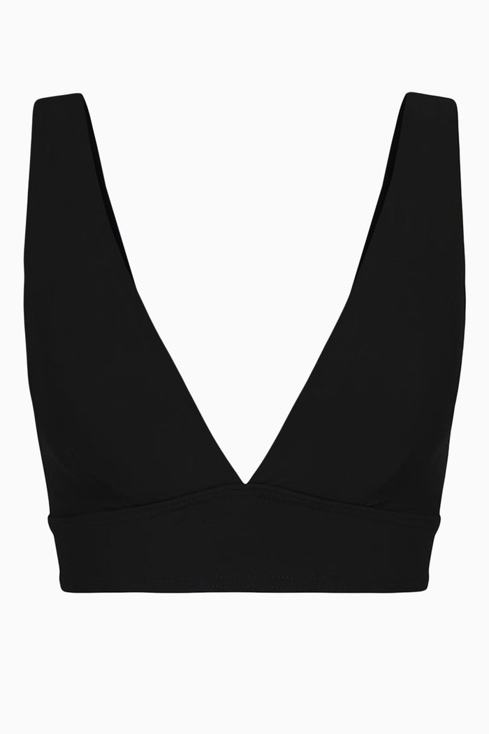 

Violet Bikini Top in Sculpteur® Fabric, Black