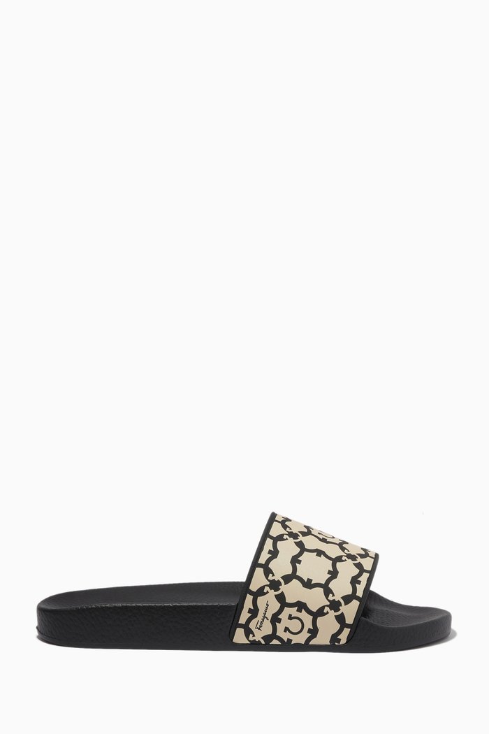 

Gancini Galore Slides in PVC, Black
