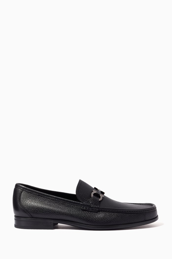 

Grandioso Gancini Ornament Moccasins in Calfskin, Purple
