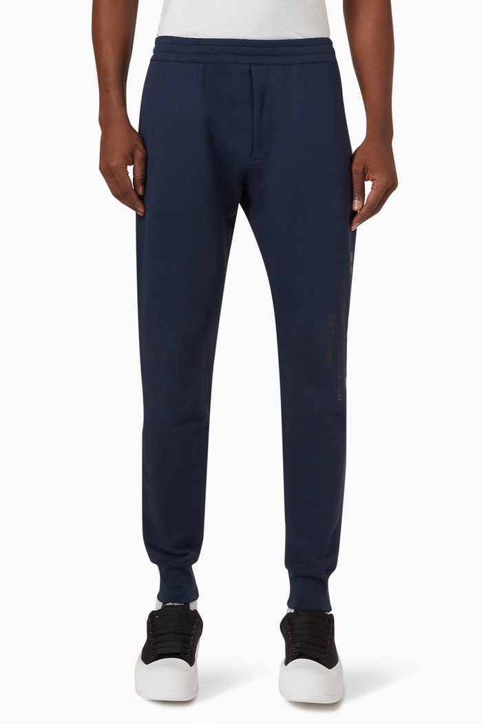 

Logo Print Track Pants in Cotton, Brown