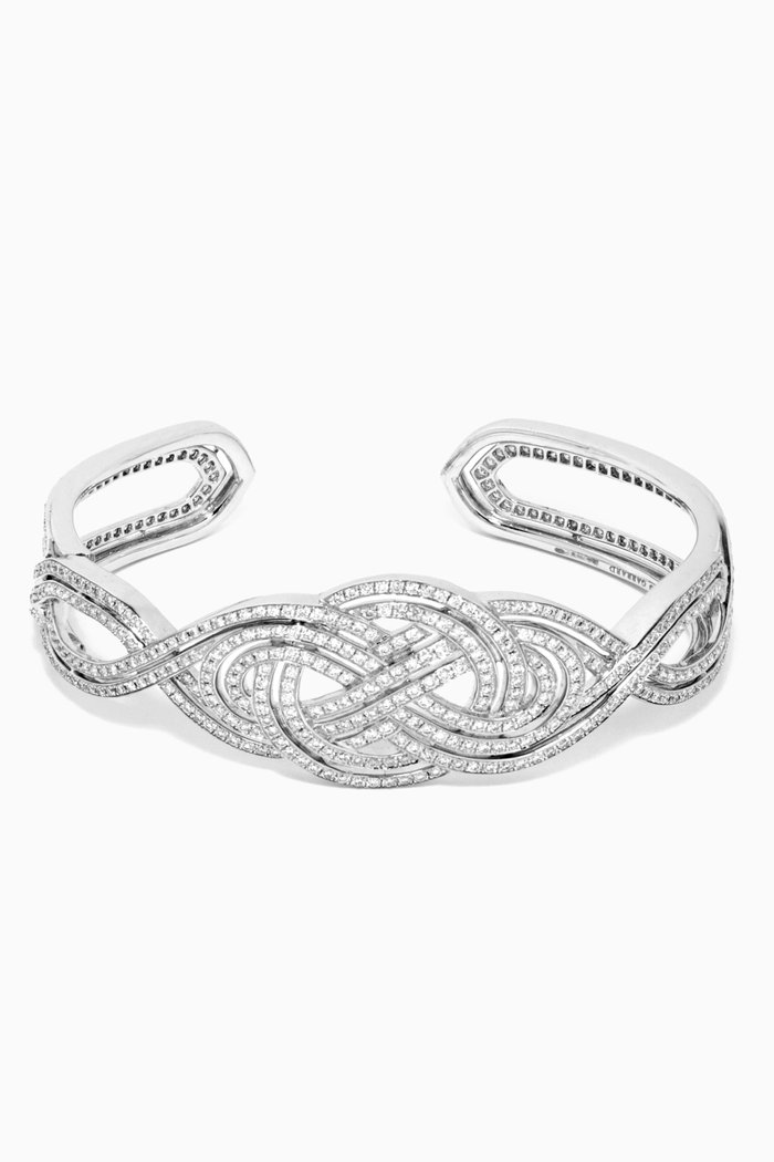 

Entanglement Diamond Bangle in 18kt White Gold