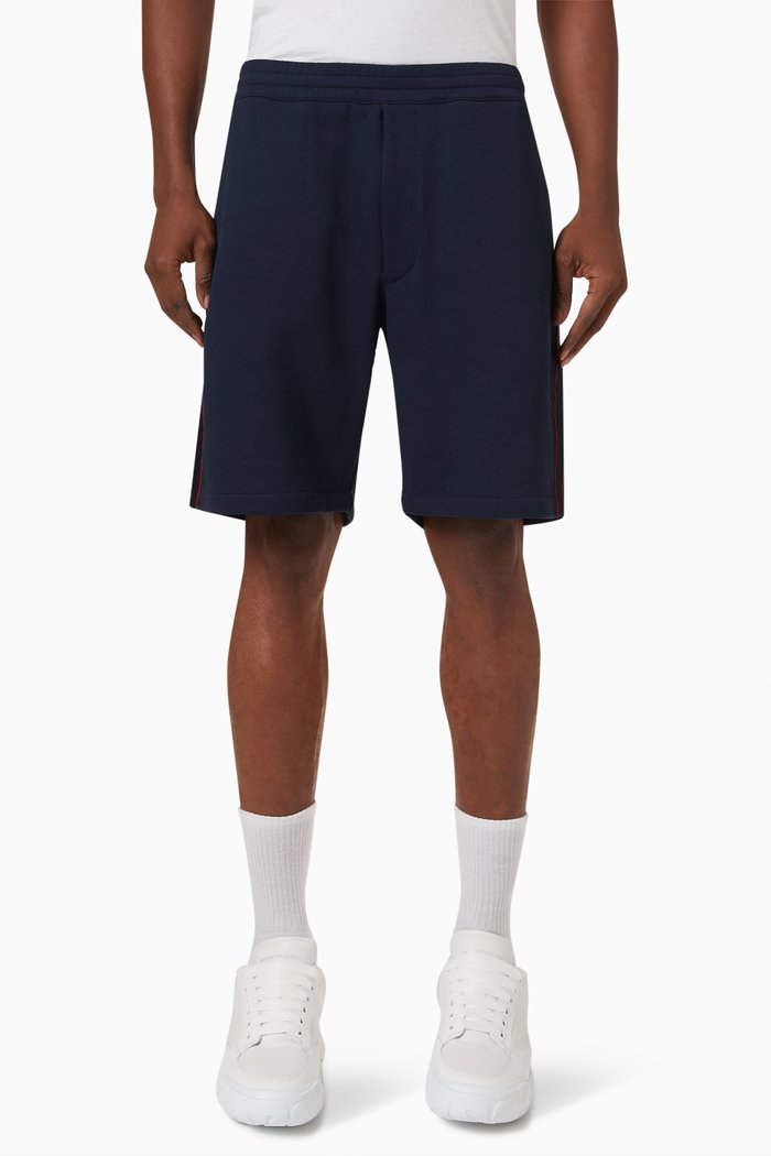 

Logo Tape Sweatshorts in Cotton, Blue