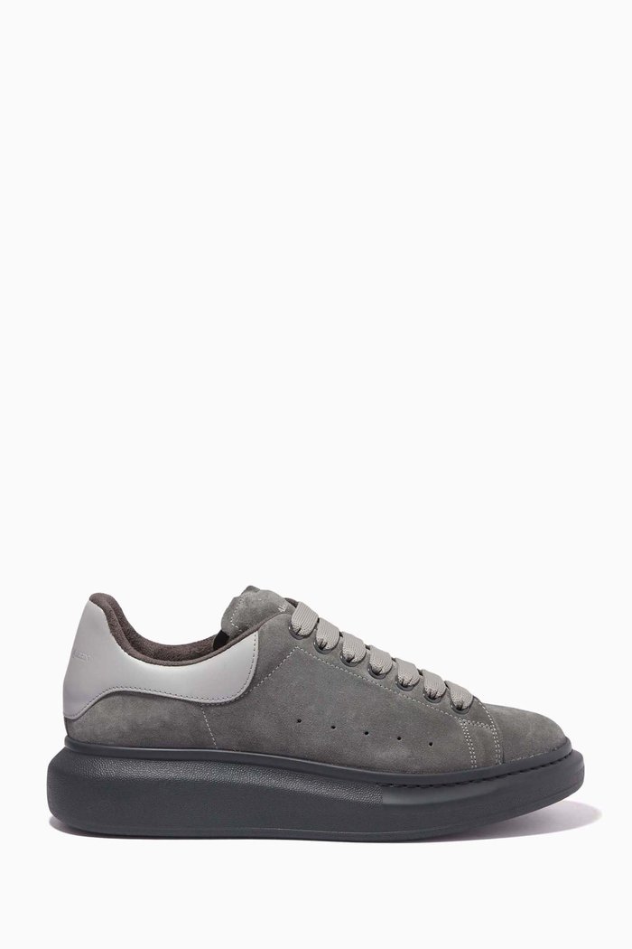 

Oversized Sneakers in Suede, Black