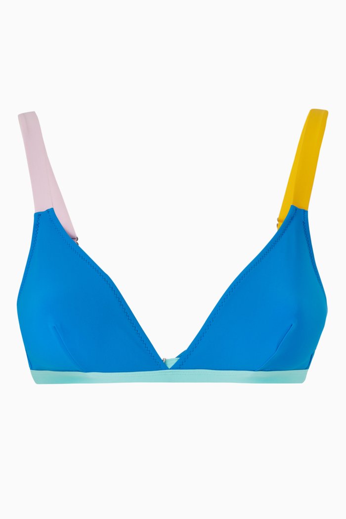 

St Barths Bikini Top, Blue