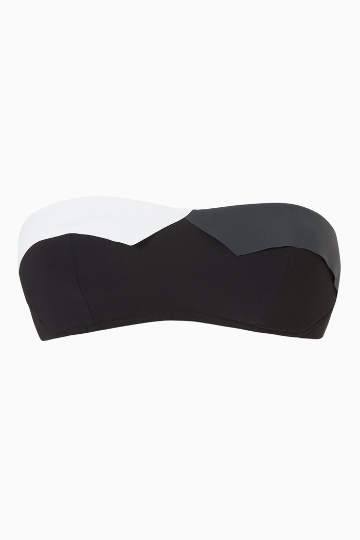 

Firenze Bandeau Bikini Top, Black