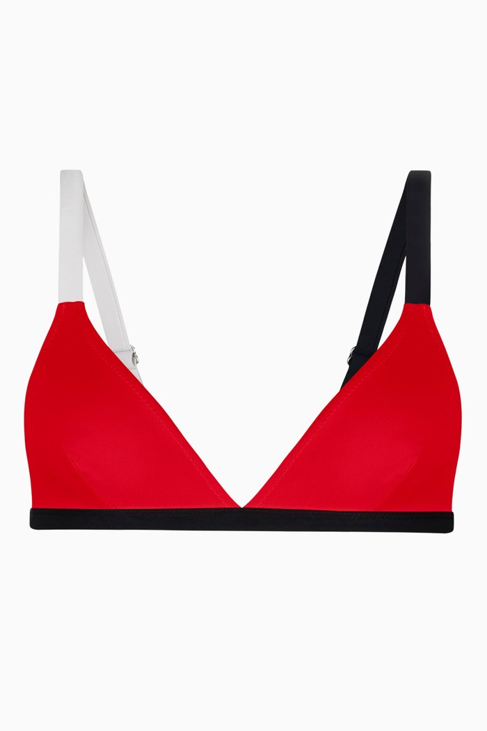 St Barths Bikini Top, Red