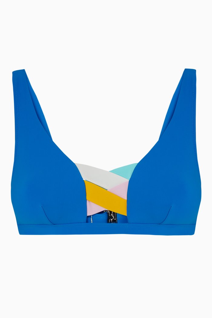 

Martinique Bikini Top, Blue