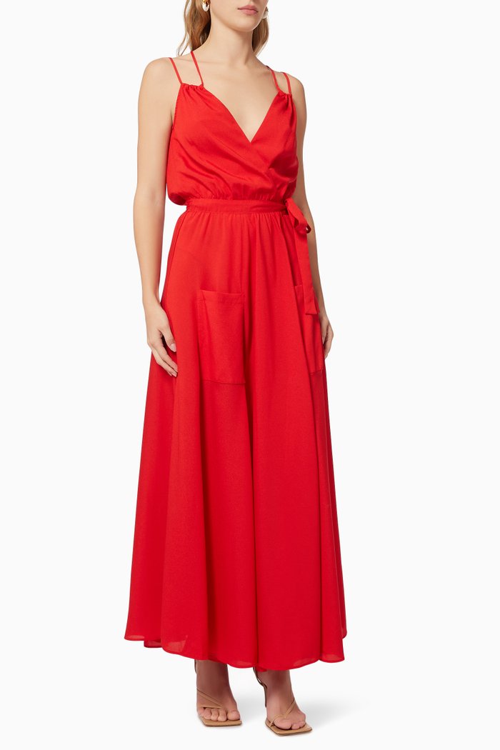 

Amelia Wrap Dress, Red