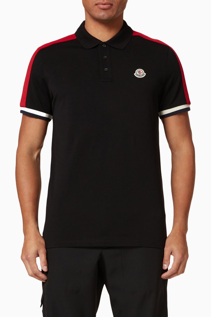 

Polo Shirt in Cotton Piqué, Black